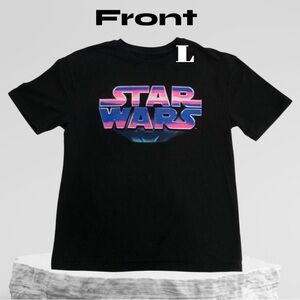 Star Wars Black Retro Logo Short Sleeve Tee